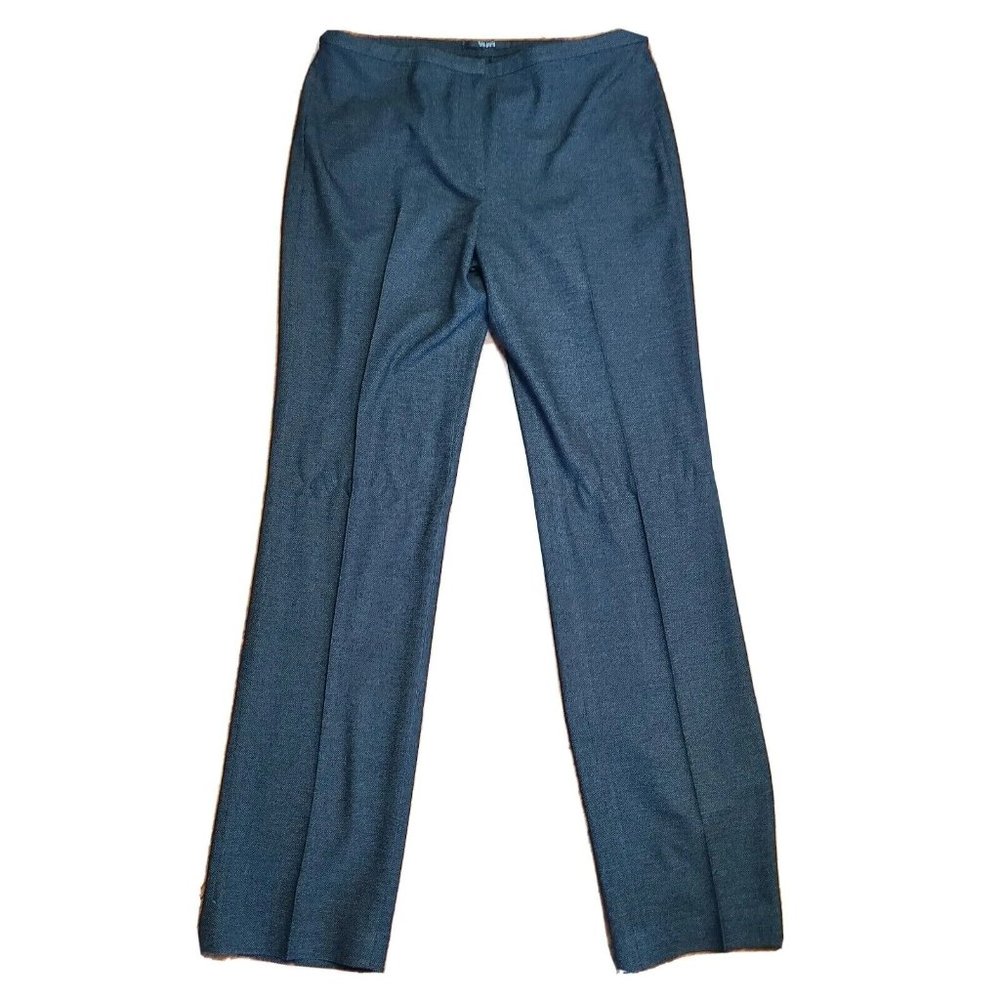 TAHARI Black/Gray Haze Print Terry Pant Career Dress‎ Pants Womens Size 8